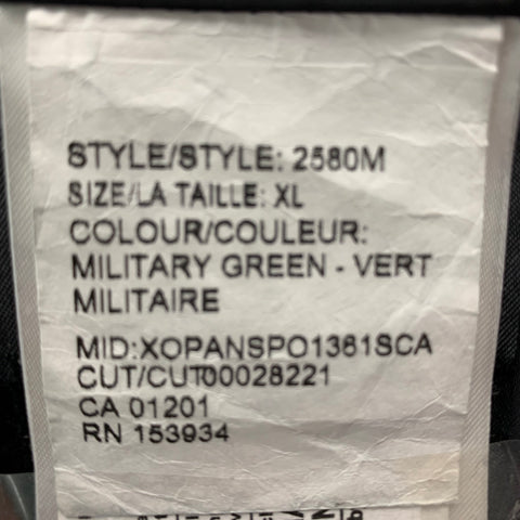 CANADA GOOSE Size XL Green Quilted Hooded Coat