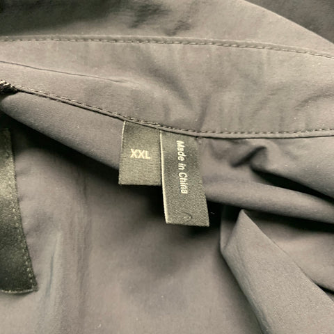 THEORY Size XXL Black Nylon Elastane Windbreaker Jacket