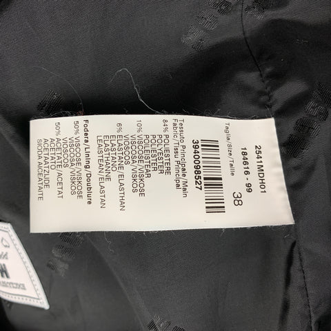 MSGM Size 6 Black Crepe Polyester Fringe Motorcycle Jacket