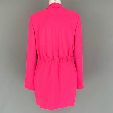 ALICE + OLIVIA Taille L Veste à col châle solide en polyester rose