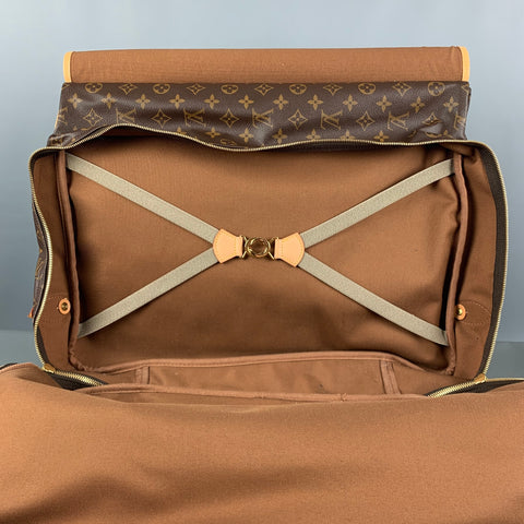 LOUIS VUITTON Brown Beige Monogram Coated Canvas Carry-On Bags