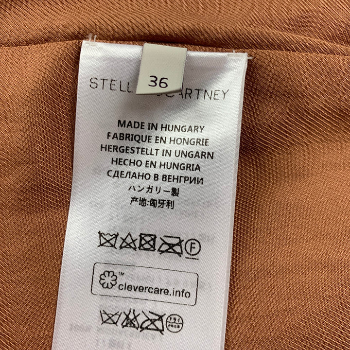STELLA McCARTNEY 2015 Size XS Brown Faux Fur Vest