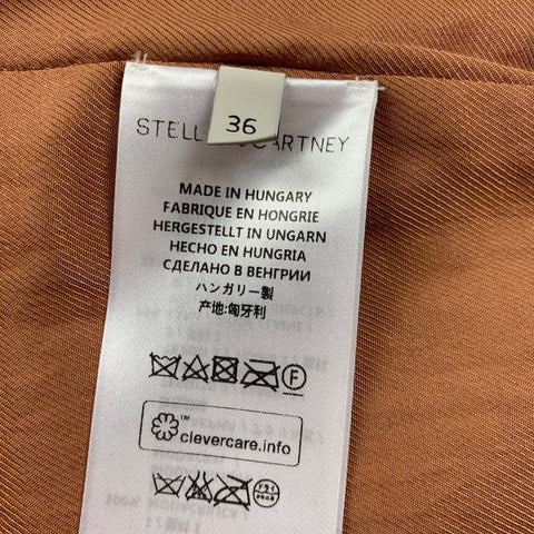 STELLA McCARTNEY 2015 Taille XS Gilet en fausse fourrure marron