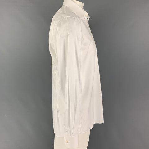 ETON Taille XL Chemise à manches longues boutonnée en coton blanc