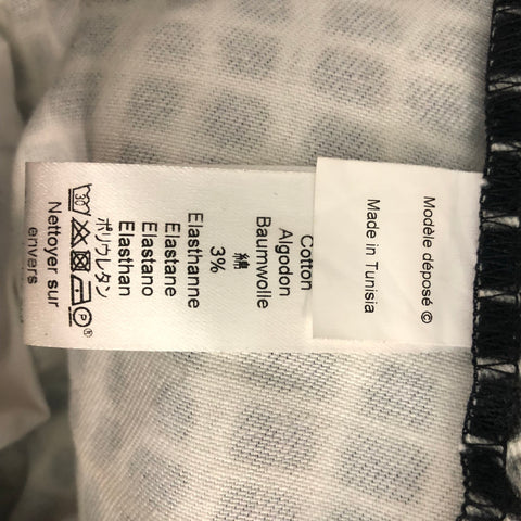 KENZO Size 4 Black & White Cotton Print Jeans