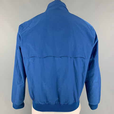 BARACUTA Chaqueta con cremallera de poliéster y algodón azul talla L
