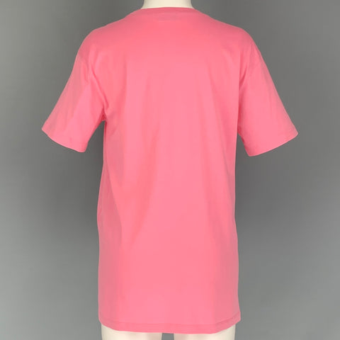 RED VALENTINO Size XS Pink Graphic Cotton Crew-Neck T-shirt