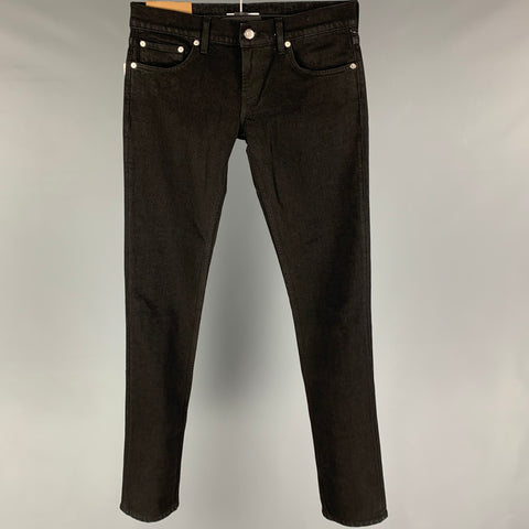 HELMUT LANG Taille 27 Noir Coton Femme Lo Cigarette Jeans