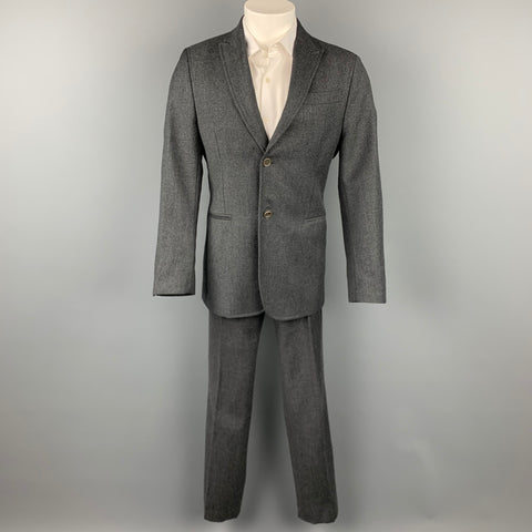 CoSTUME NATIONAL Size 38 R Dark Gray Wool Peak Lapel Suit