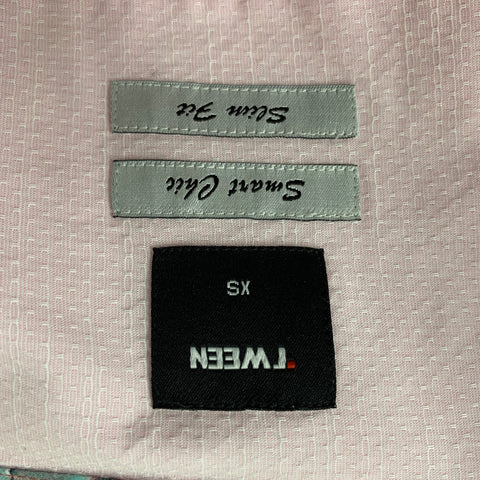 DAMAT TWEEN Size XS Light Pink Textured Cotton & Linen Long Sleeve Shirt