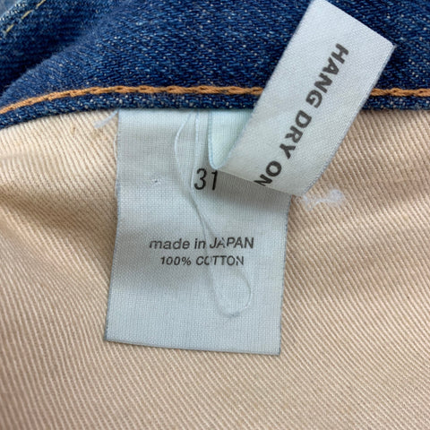 CHIMALA Taille 31 Indigo Wash Selvedge Denim Zip Fly Jeans