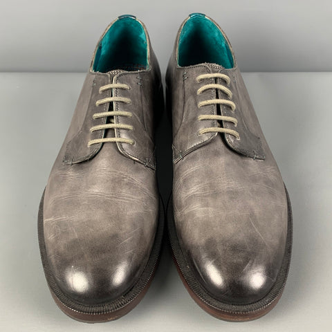 Zapatos con cordones de cuero degradado gris talla 12 de TED BAKER