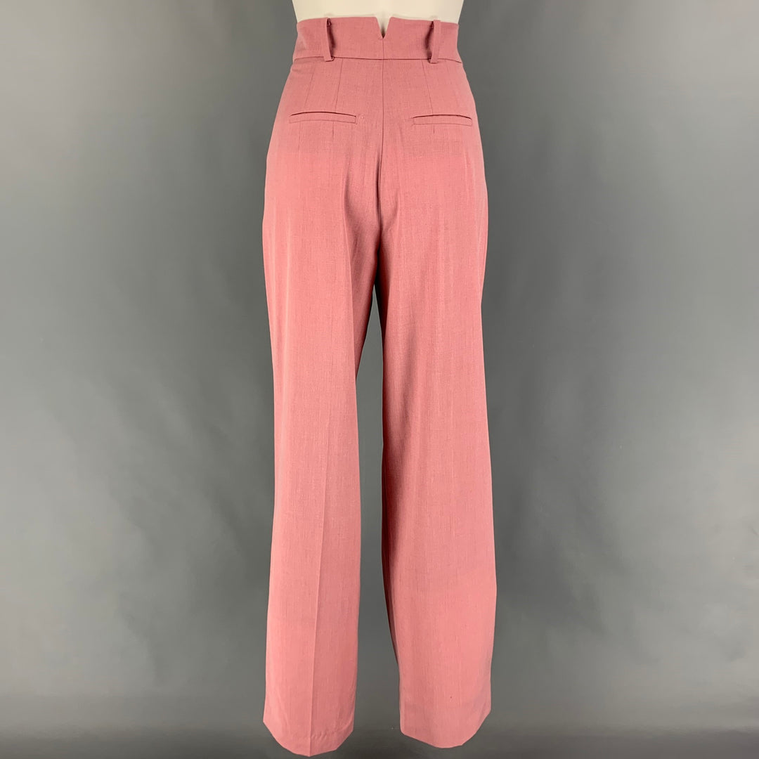 THE FRANKIE SHOP Size XS Pink Tencel Blend Pleated High Waisted Dress Pants Sui Generis Designer Consignment THE FRANKIE SHOP Size XS Pink Tencel Blend Pleated High Waisted Dress Pants Sui Generis Designer Consignment