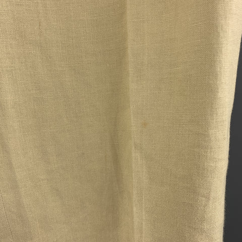 Vintage VERSUS by GIANNI VERSACE Size 36 Cream Linen Medusa Buttons Zip Fly Casual Pants