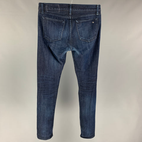 RAG & BONE Size 30 Dark Blue Cotton Button Fly Slim Fit Jeans