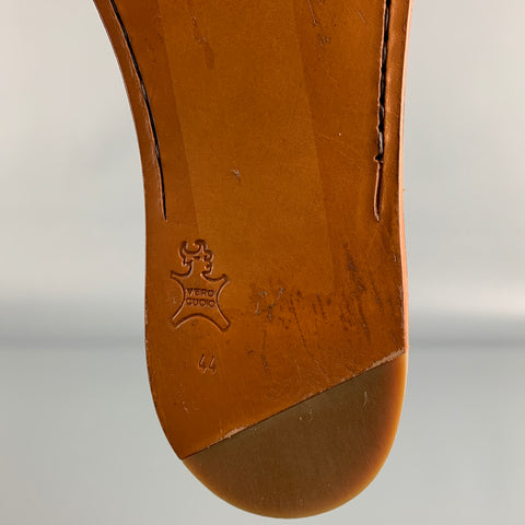 OPENING CEREMONY Taille 11 Bottes à lacets en cuir métallisé argenté