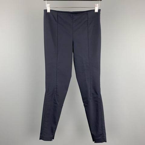 THE ROW Size XS Navy Slim Leg Riding Style Dress Pants