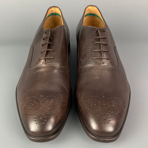 PS by PAUL SMITH Size 9 Brown Perforated Leather Lace Up Shoes
