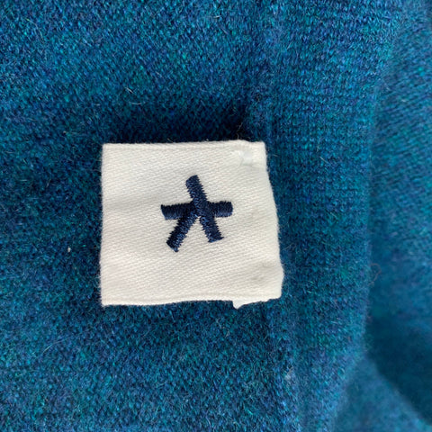 ADAM KIMMEL Size XL Teal Cashmere Button Down Cardigan