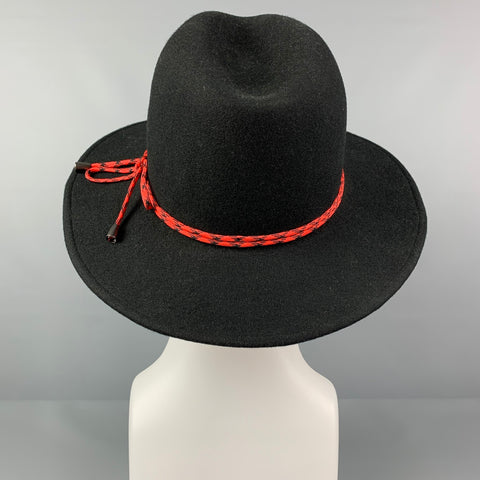 PAUL SMITH Size L Black Wool Hat