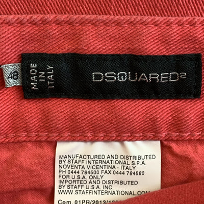 DSQUARED2 Size 32 Salmon Denim Button Fly Jeans