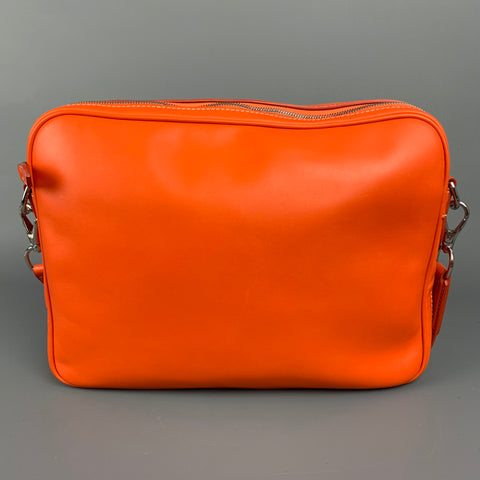 RALPH LAUREN Orange Leather Shoulder Rectangle Bag