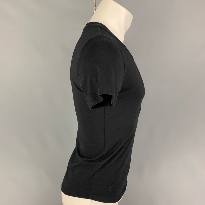 DSQUARED2 Taille S T-shirt à manches courtes en coton multicolore noir