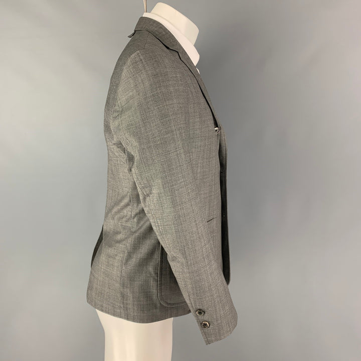 BLACK FLEECE Size 38 Grey Wool Notch Lapel Sport Coat