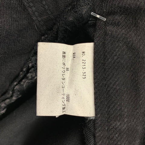 LAD MUSICIAN Size 30 Black Cotton Zip Fly Jeans