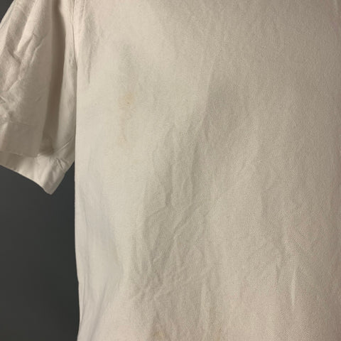EIDOS Camisa Manga Corta Un Bolsillo Algodón Blanco Talla L