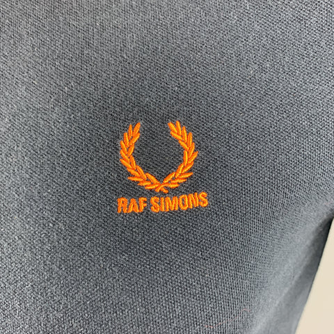 RAF SIMONS x FRED PERRY Size S Navy Orange Detachable Collar Polo