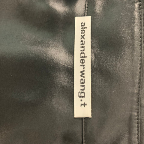 ALEXANDER WANG Talla M Vestido camisero liso de mezcla de triacetato negro