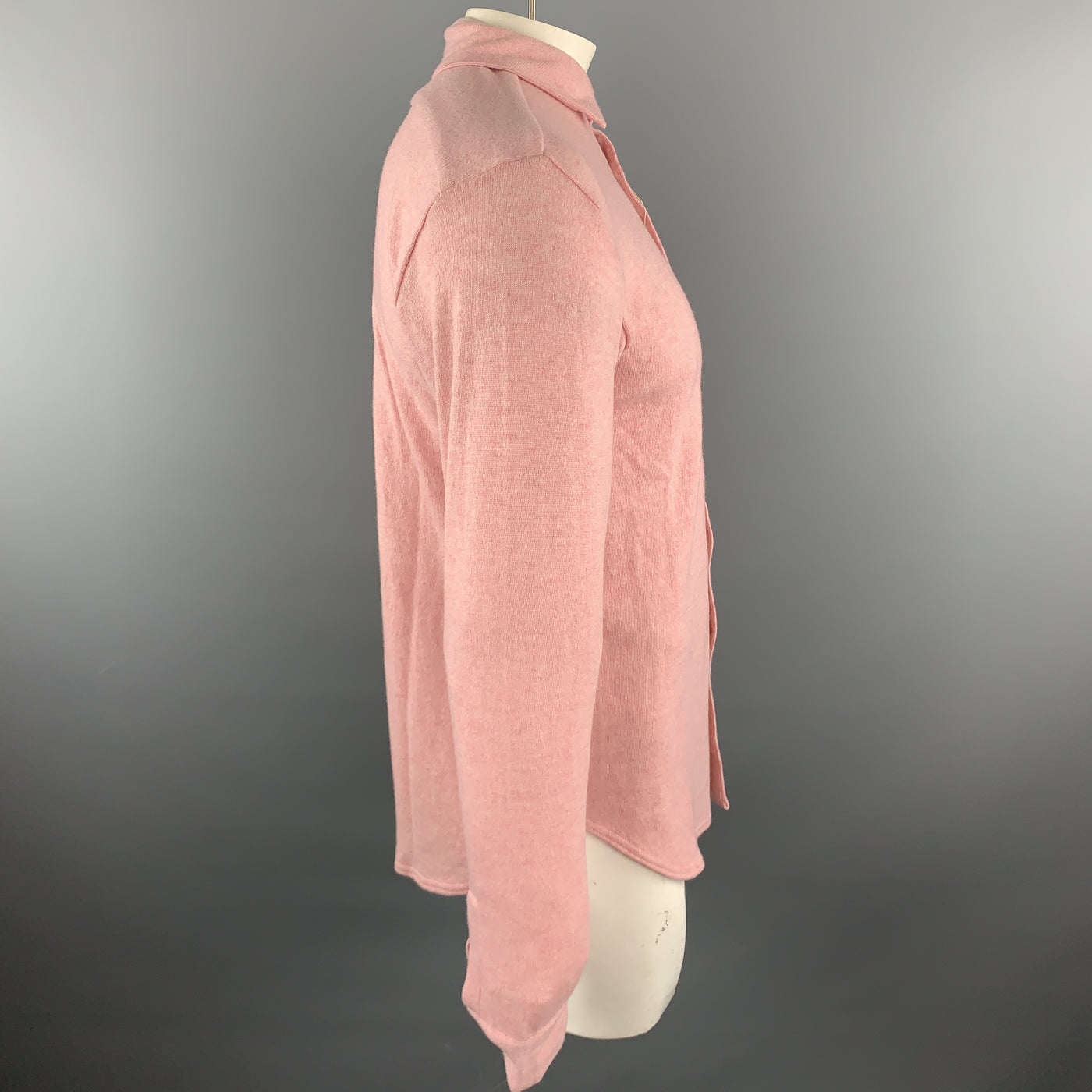 KAPITAL Rose Knitted Wool Button Up Size L Long Sleeve Shirt