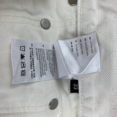 JOHN ELLIOTT The Daze 2 Pollock Size 33 Splattered Denim White Jeans