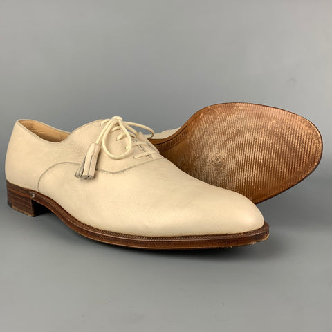 WILSON et DEAN pour WILKES BASHFORD Taille 9 Chaussures à lacets en cuir crème