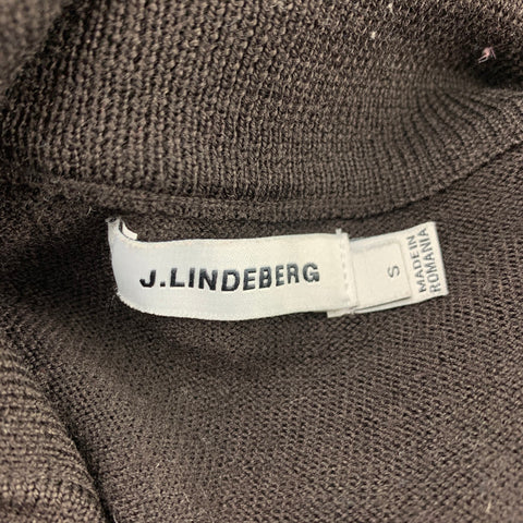 J.LINDEBERG Size S Brown Merino Wool Pullover