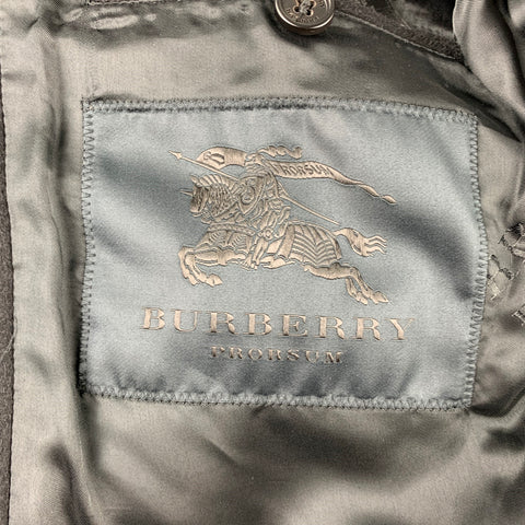 BURBERRY PRORSUM Size 38 Black Cashmere Blend Cropped Jacket