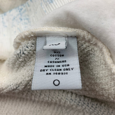 THE ELDER STATESMAN Size XS Cream Multi-Color Cotton Cashmere Casual Pants