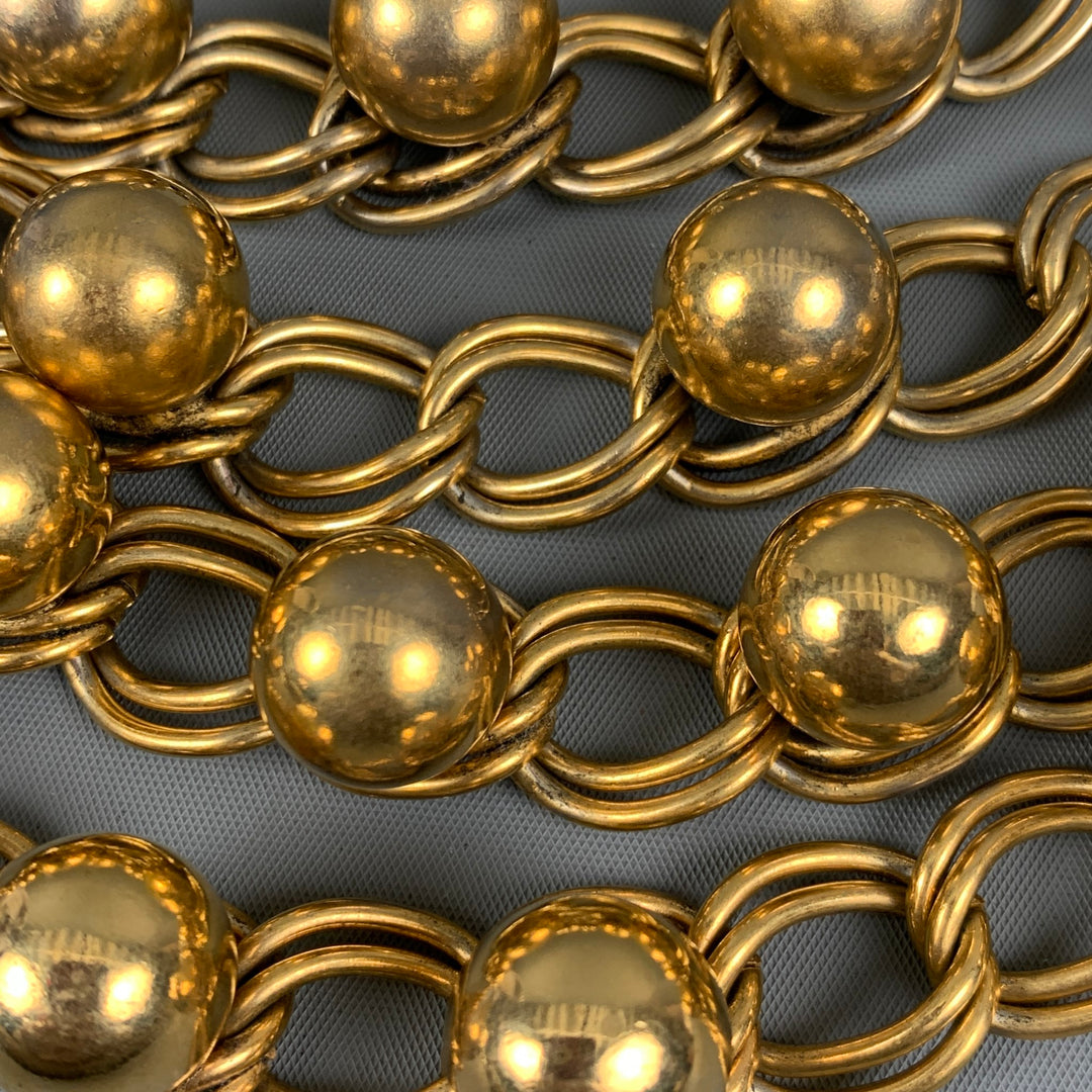 YVES SAINT LAURENT Gold Chain Link Metal Necklace