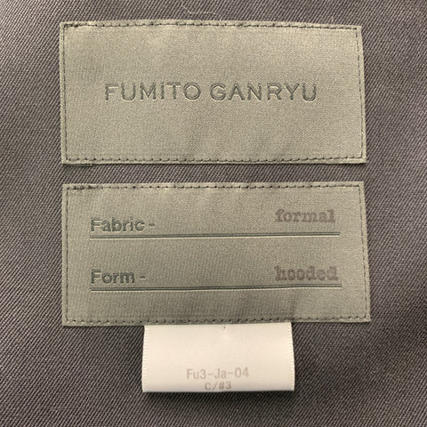 FUMITO GANRYU Veste à capuche noire taille L