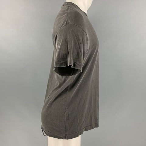 JOHN ELLIOTT Taille XS Chemise à manches courtes en détresse grise
