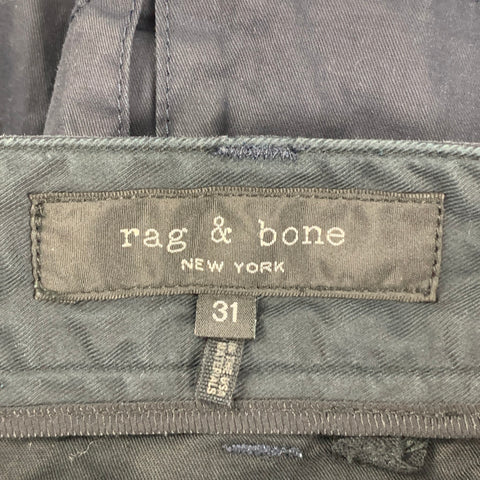 RAG &amp; BONE Pantalon décontracté cargo en coton bleu marine taille 31