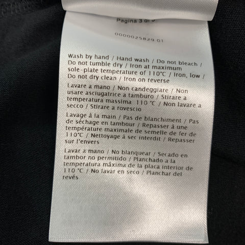 VALENTINO Taille XL T-shirt à col rond en coton graphique noir