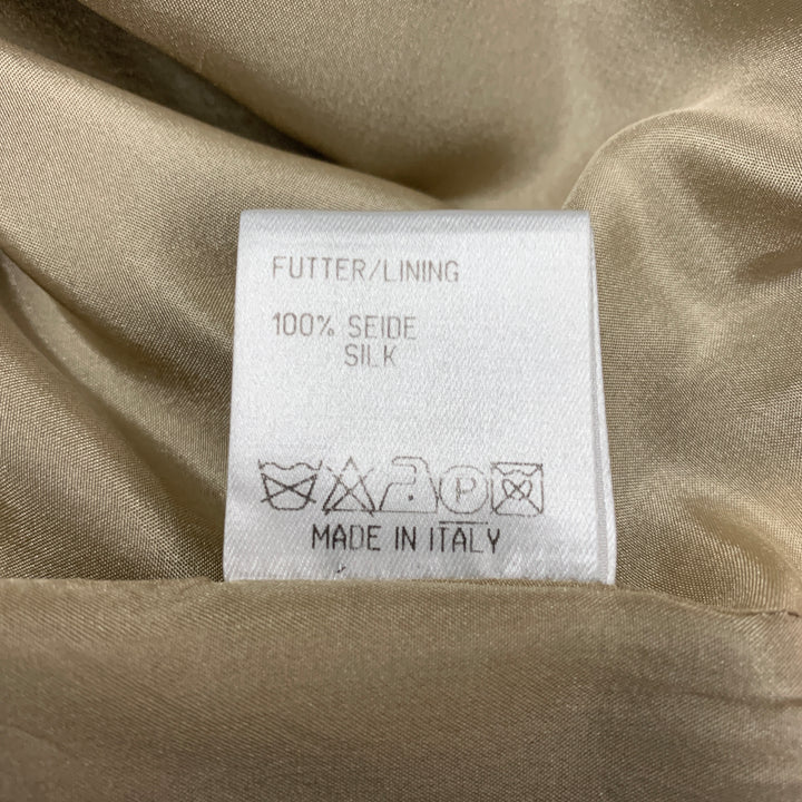 JIL SANDER Size 6 Black Silk Single Breasted Pants Suit