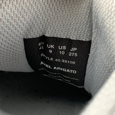 AXEL ARIGATO Taille 10 Baskets à lacets en cuir gris
