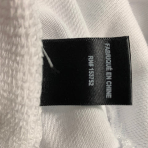 ROWING BLAZERS Size M  White Graphic Cotton Hoodie Sweatshirt