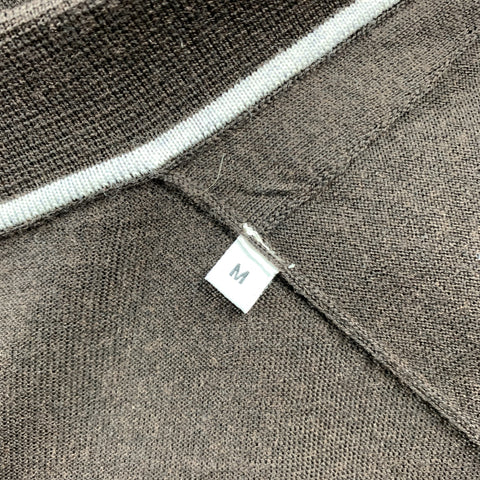 PAOLO PECORA Size M Brown Wool Notch Lapel Lighweight Jacket