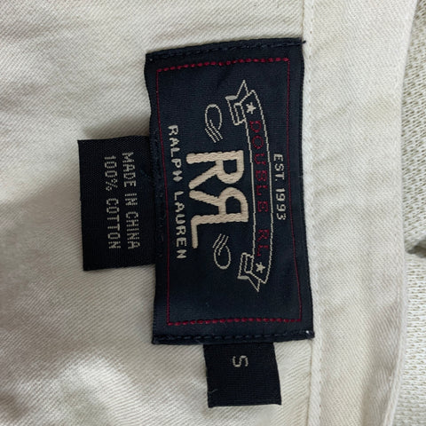 RRL by RALPH LAUREN Size S Beige Textured Cotton Henley Long Sleeve Shirt