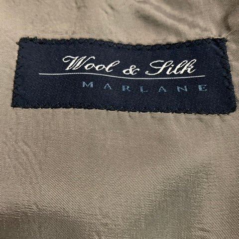SPONTINI Size 36 Grey Shimmery Wool  Silk Single Breasted 28 30 Suit