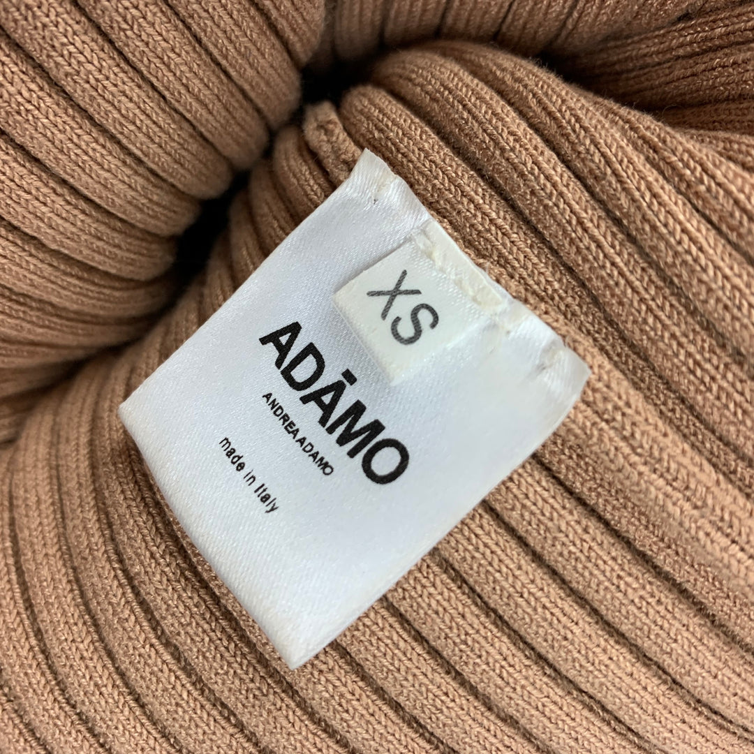 ANDREADA'MO Conjunto de falda de canalé en mezcla de viscosa color tostado talla S